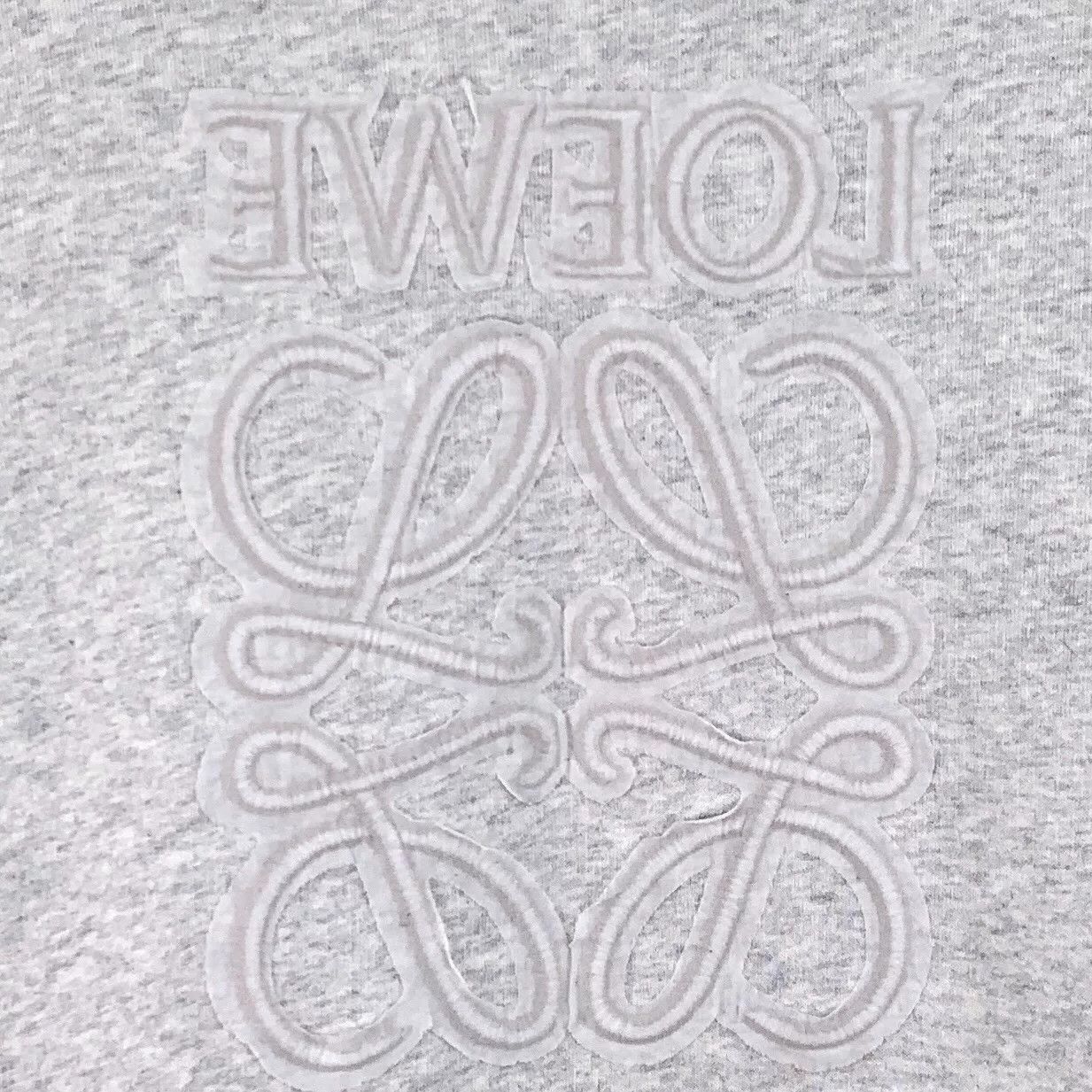 Loewe Loewe Gray White Logo Embroidered Sweatshirt Size US M / EU 48-50 / 2 - 4 Thumbnail
