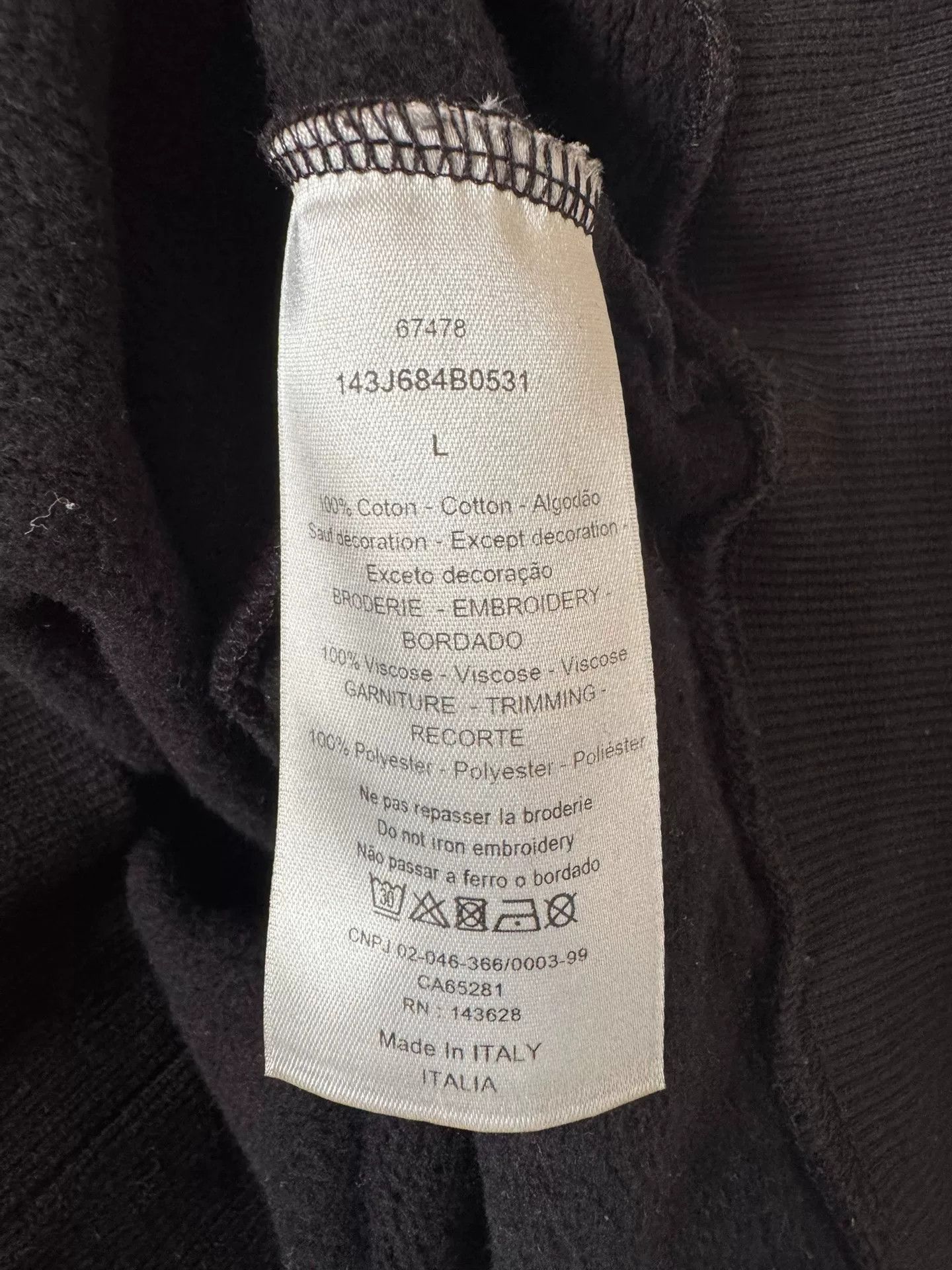 Dior dior x kenny scharf logo sweatshirt Size US L / EU 52-54 / 3 - 5 Thumbnail