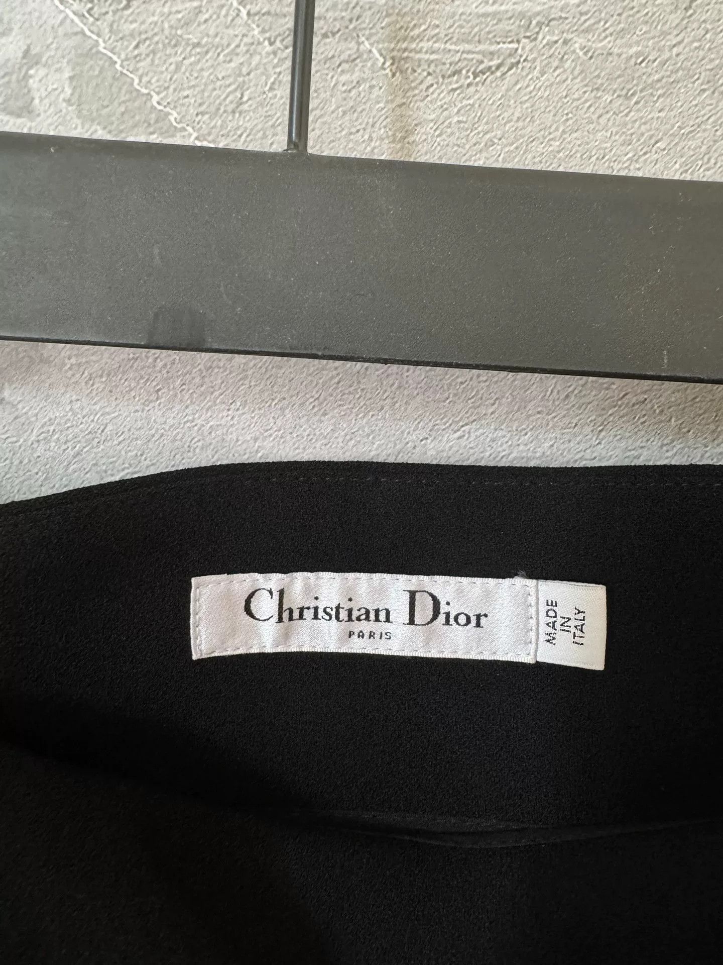 Dior black silk wool midi skirt by Dior Size US 38 / EU 54 - 4 Thumbnail