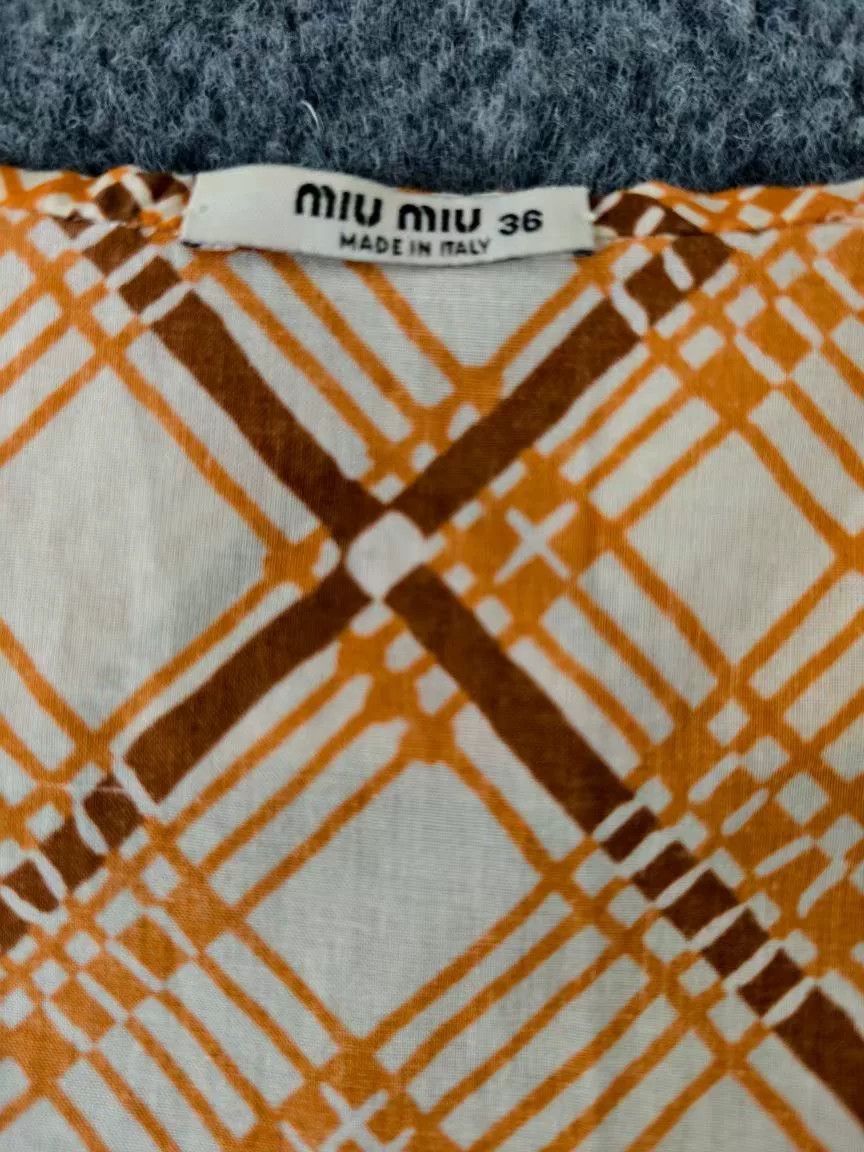Miu Miu yellow plaid dress by MiuMiu Size US 36 / EU 52 - 3 Thumbnail