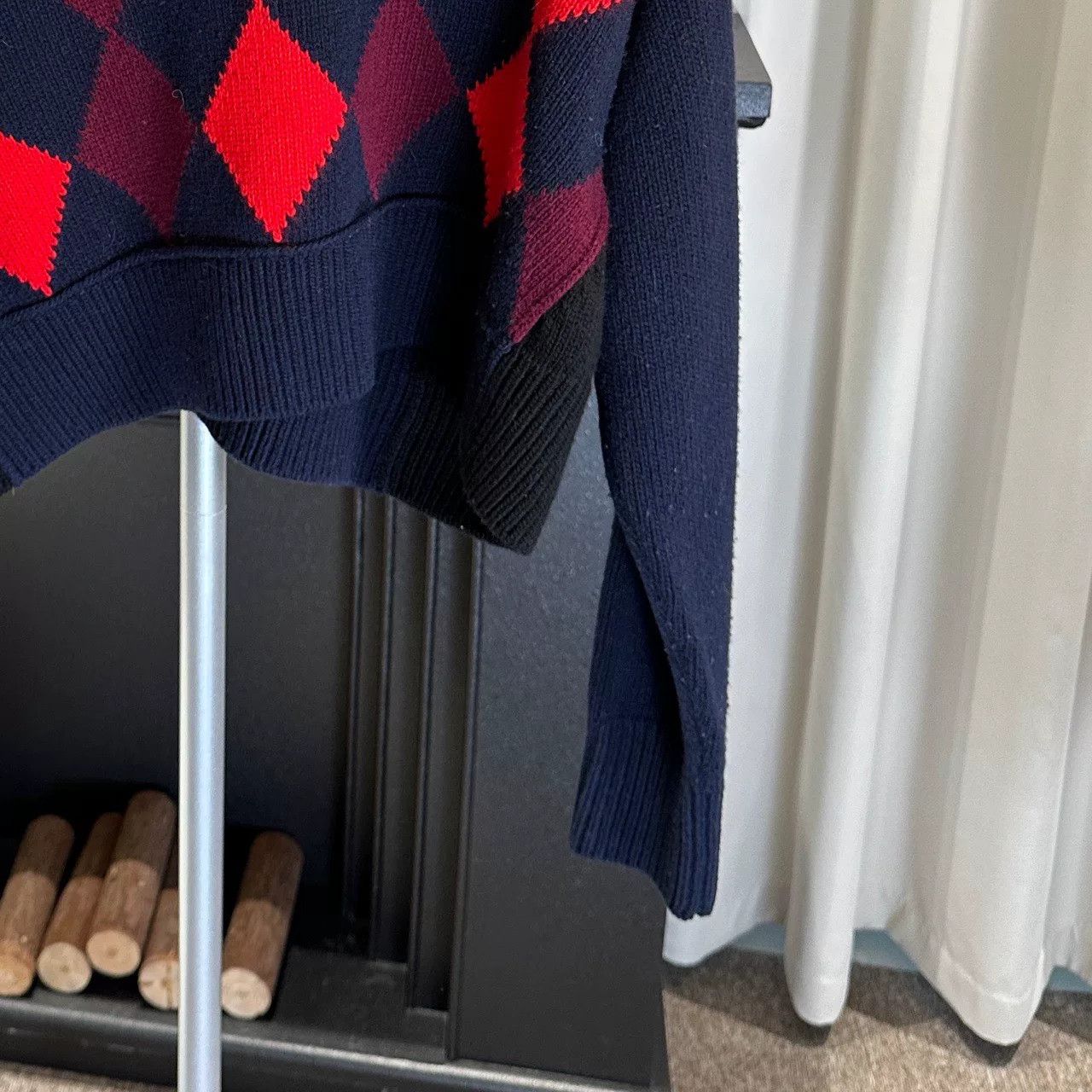 Miu Miu miu miu diamond patterned wool turtleneck sweater Size US M / EU 48-50 / 2 - 3 Thumbnail