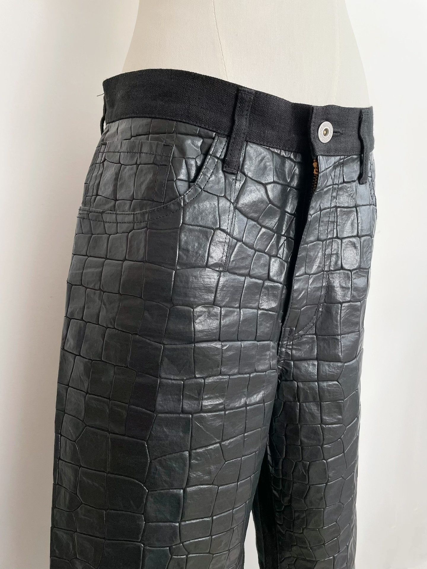 Junya Watanabe junya watanabe snake print wide leg pants Size US 27 - 6 Thumbnail