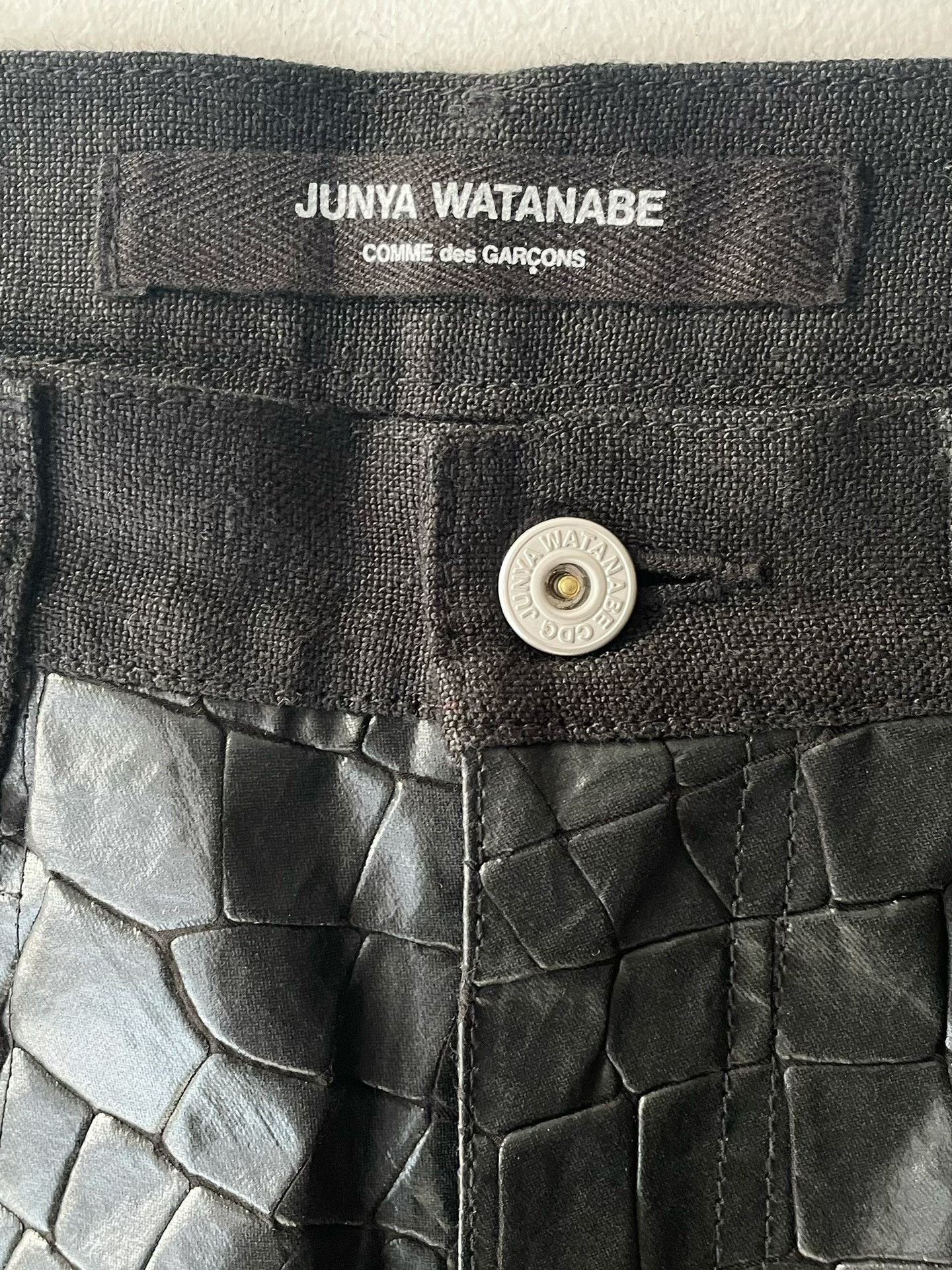 Junya Watanabe junya watanabe snake print wide leg pants Size US 27 - 2 Thumbnail