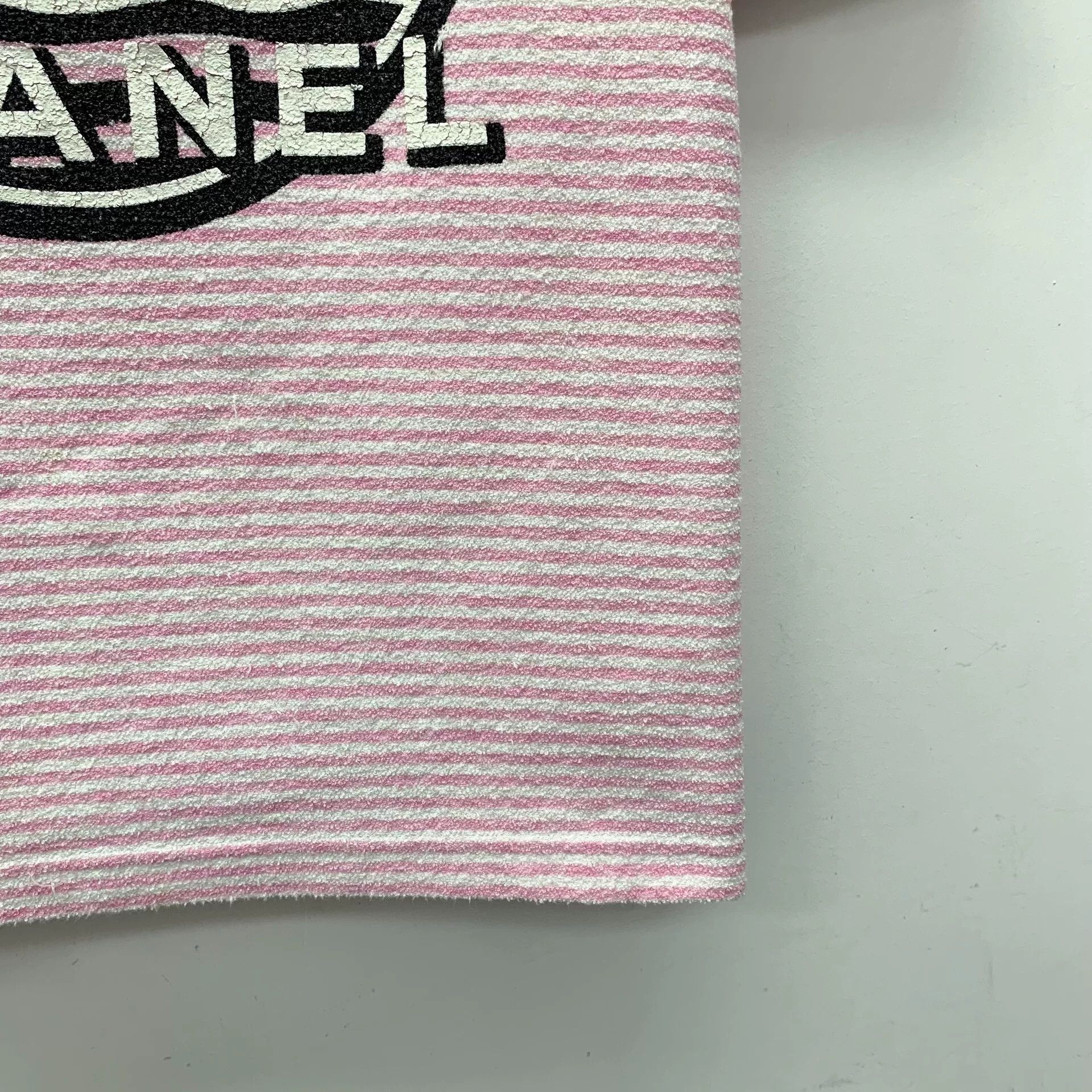Chanel pink striped chanel short sleeve t-shirt Size US S / EU 44-46 / 1 - 4 Thumbnail