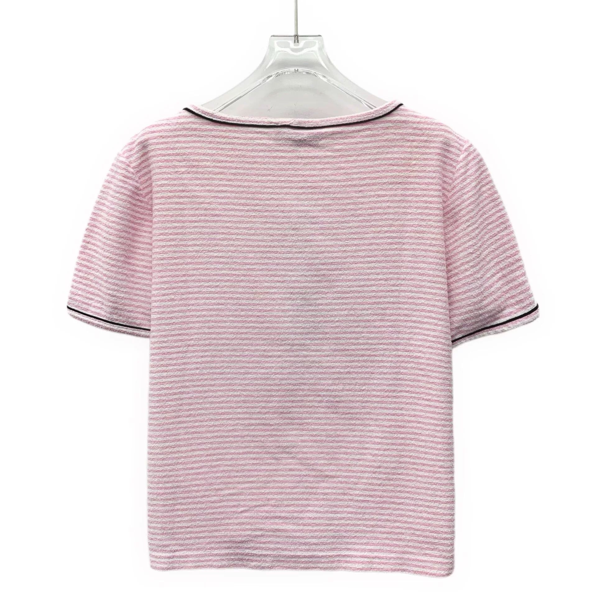 Chanel pink striped chanel short sleeve t-shirt Size US S / EU 44-46 / 1 - 2 Thumbnail