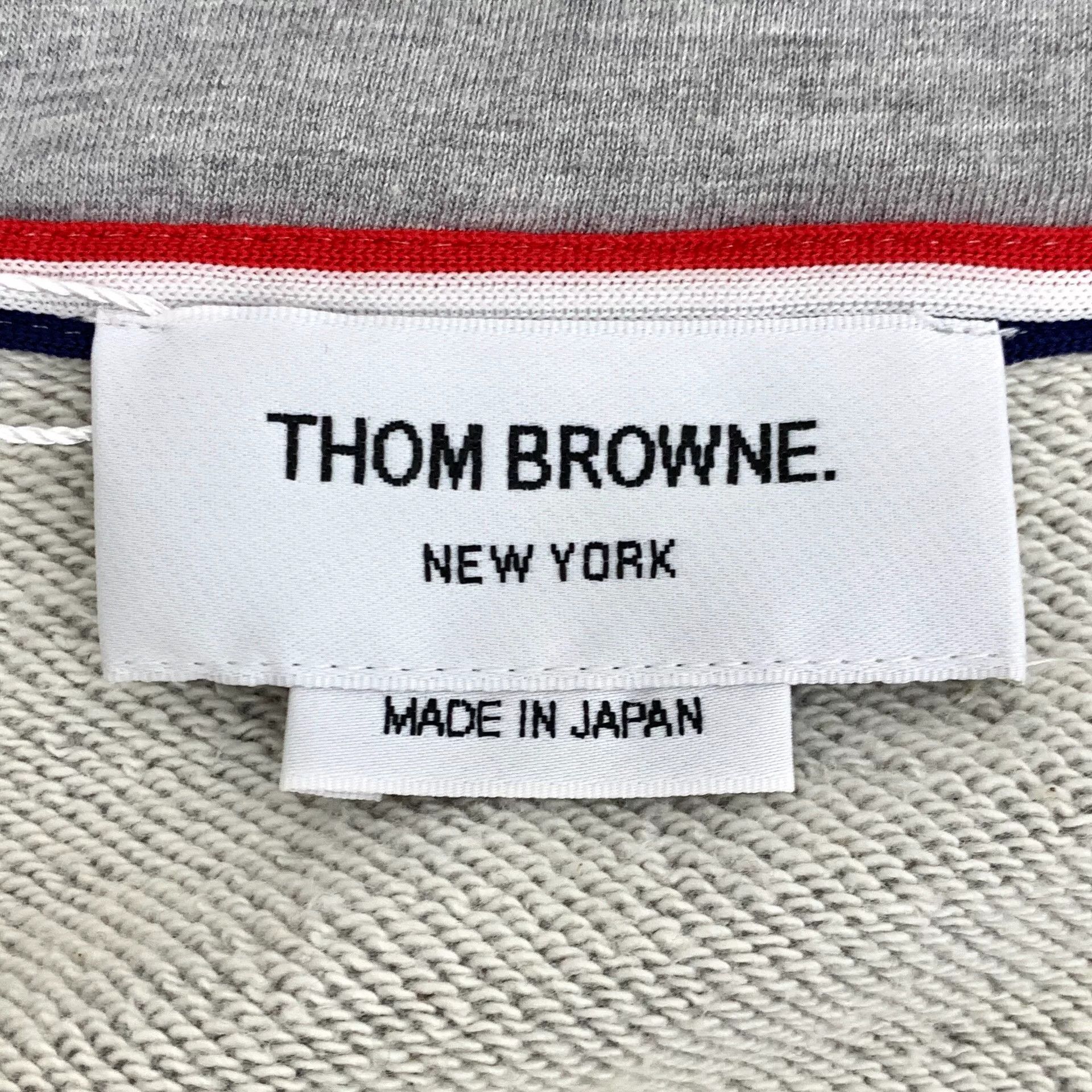Thom Browne thom browne gray classic hoodie zip-up Size US XS / EU 42 / 0 - 6 Thumbnail