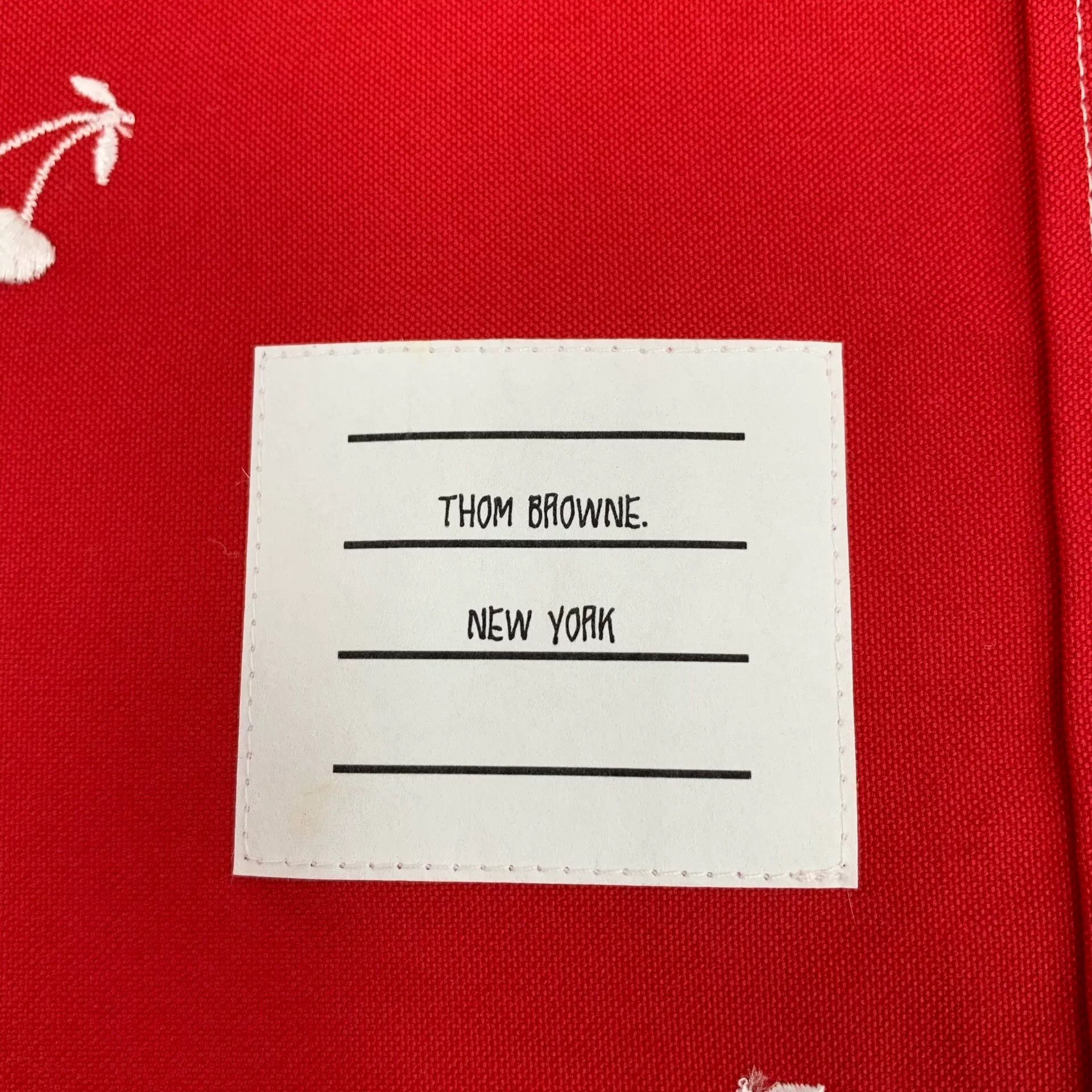 Thom Browne thom browne red cherry embroidered long sleeve shirt Size US S / EU 44-46 / 1 - 6 Thumbnail