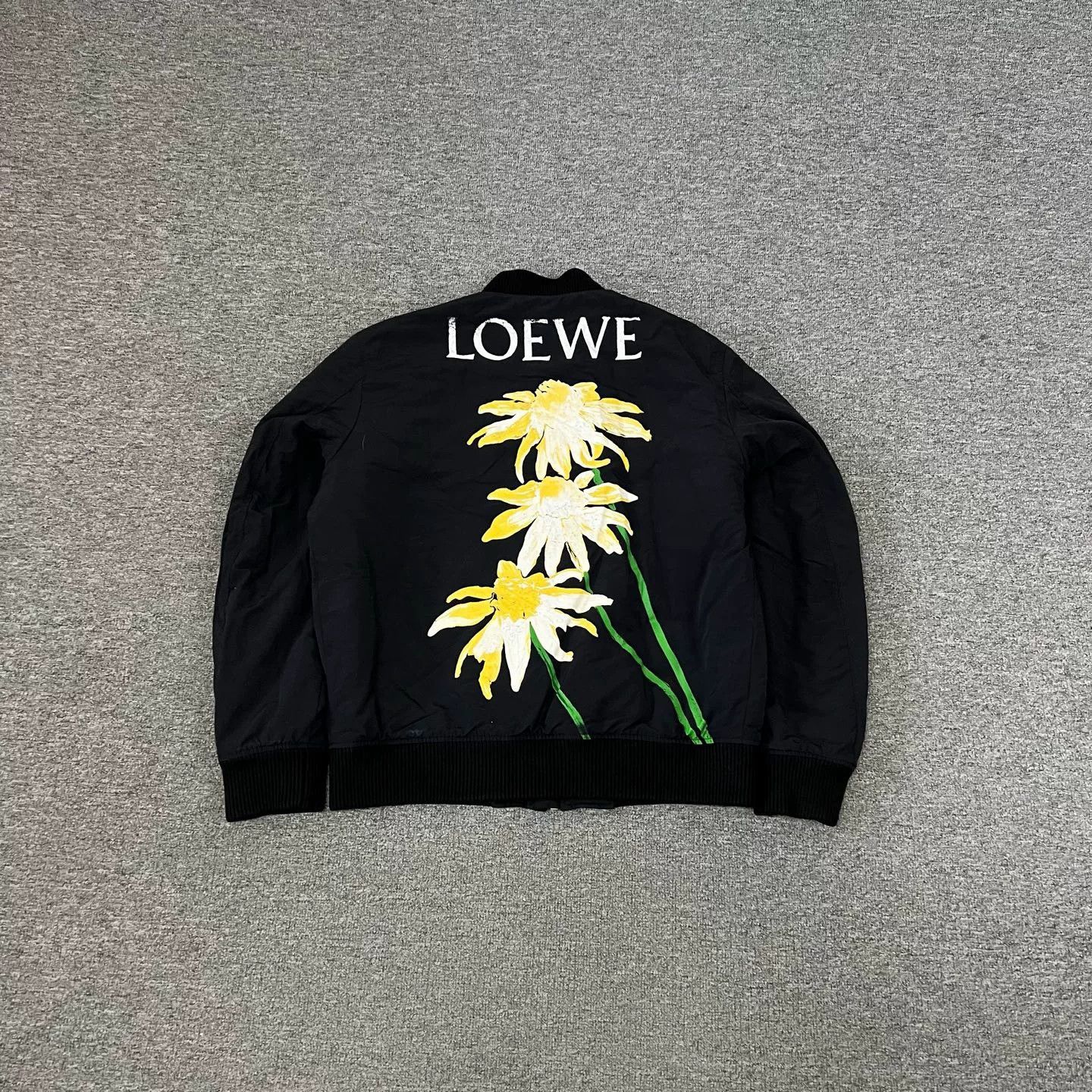 loewe floral print baseball jacket size 48
