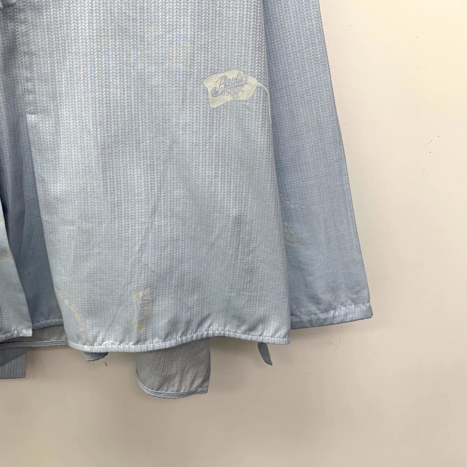 Loewe light blue lizard patterned long sleeve shirt Size US XXS / EU 40 - 4 Thumbnail