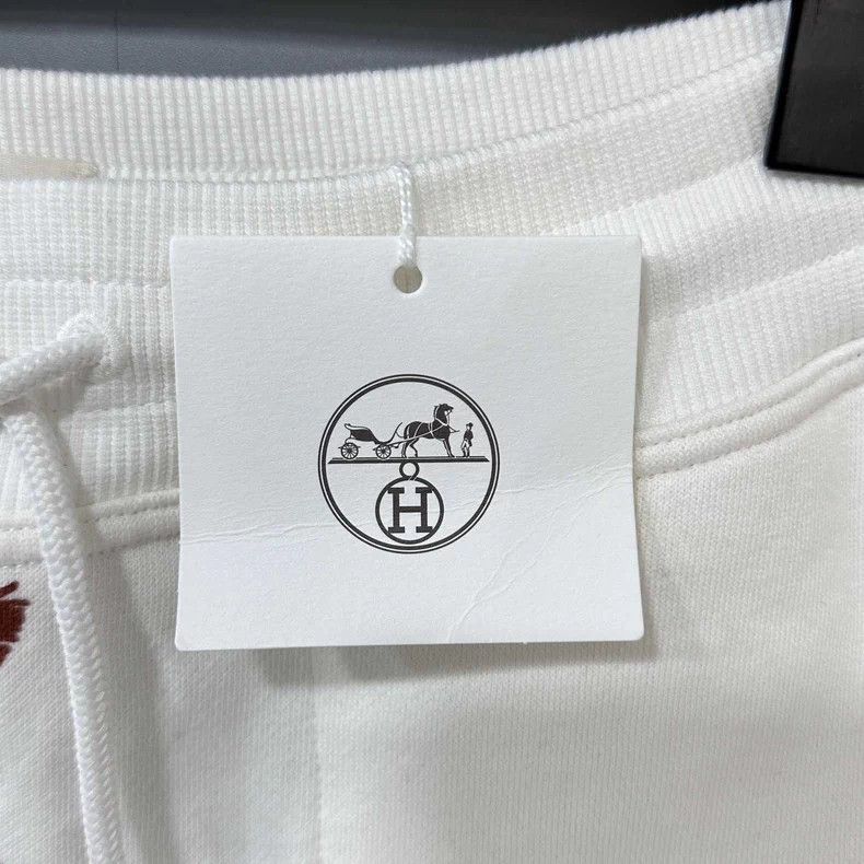 Hermes Hermes Street Print White Shorts Size US 34 / EU 50 - 6 Thumbnail