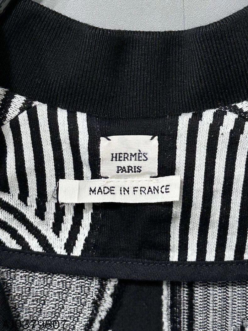 Hermes Black White Zip Pig Nose Dress Size US 34 / EU 50 - 6 Thumbnail