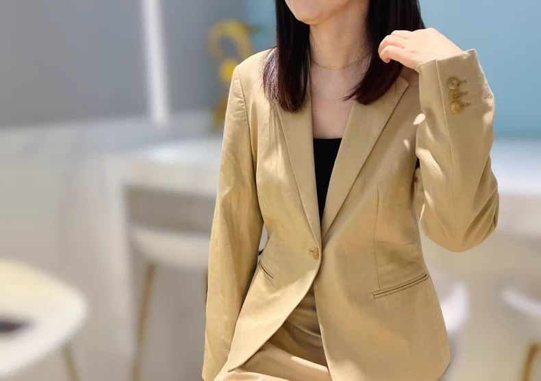 Celine Beige Luxury Elegant Old Money Suit Size US M / EU 48-50 / 2 - 2 Thumbnail