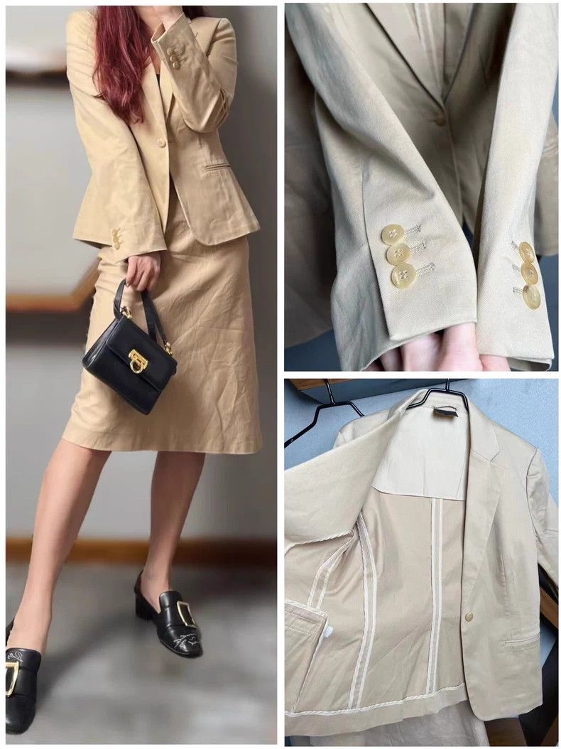 The Row Fendi Beige Elegant Suit Set Size US M / EU 48-50 / 2 - 9 Thumbnail