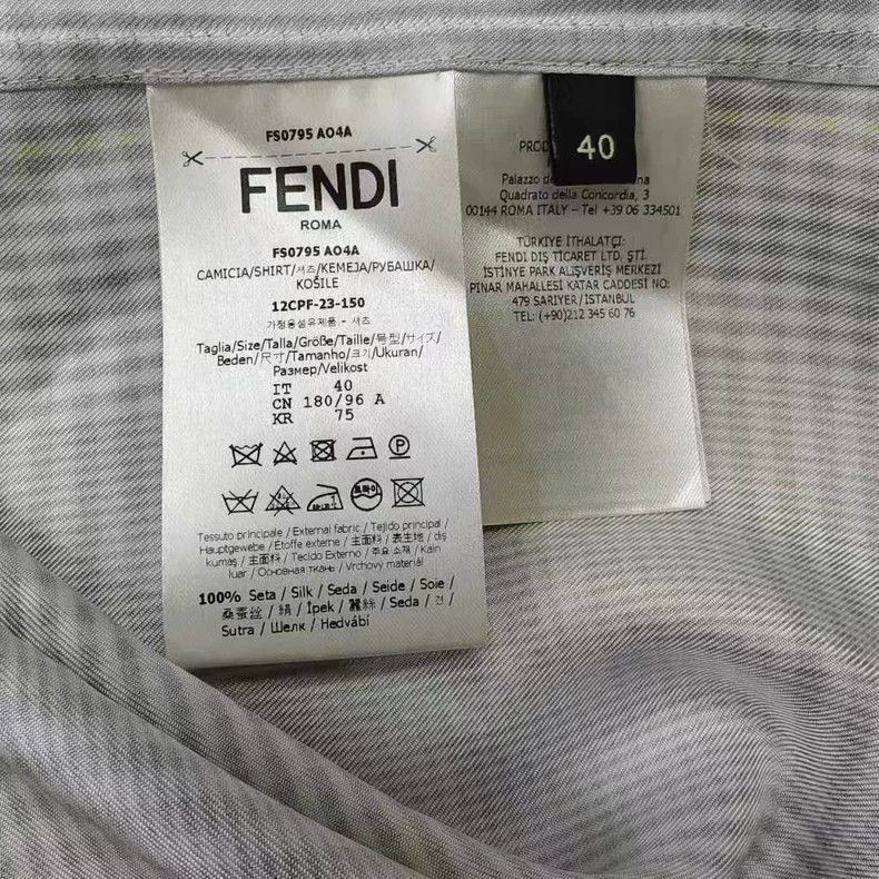 Fendi Fendi FF Logo Plaid Short Sleeve Shirt Size US M / EU 48-50 / 2 - 4 Thumbnail