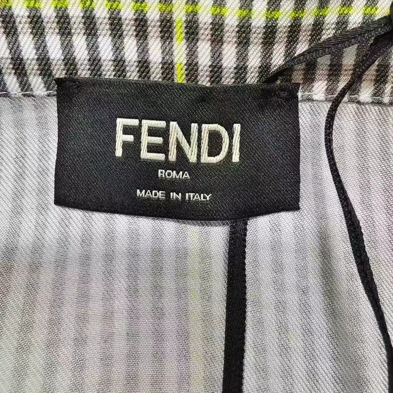 Fendi Fendi FF Logo Plaid Short Sleeve Shirt Size US M / EU 48-50 / 2 - 3 Thumbnail