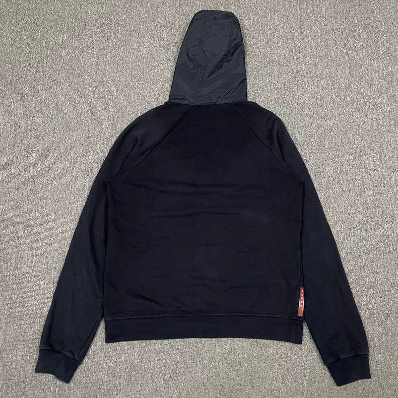 Prada Prada Navy Logo Zip Hooded Jacket Size US S / EU 44-46 / 1 - 3 Thumbnail