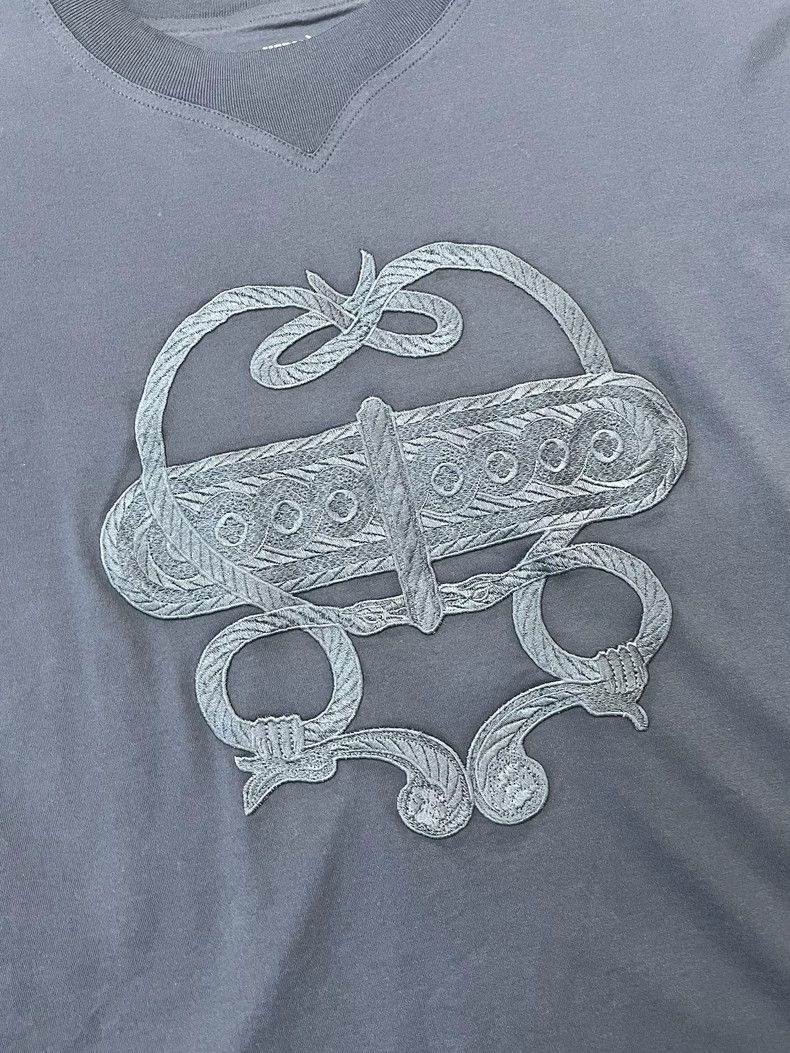 Hermes Hermes Navy Embroidered Short Sleeve T-shirt Size US S / EU 44-46 / 1 - 2 Thumbnail