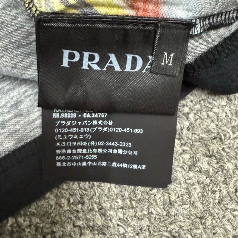 Prada Prada Flame Banana Triangle Logo Tee Size US M / EU 48-50 / 2 - 4 Thumbnail