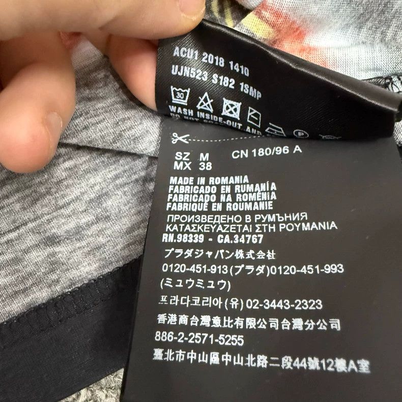 Prada Prada Flame Banana Triangle Logo Tee Size US M / EU 48-50 / 2 - 5 Thumbnail