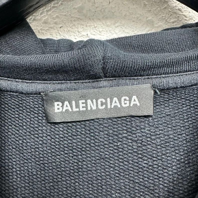 Balenciaga Balenciaga Black Wheat Ear Hoodie Size US S / EU 44-46 / 1 - 3 Thumbnail