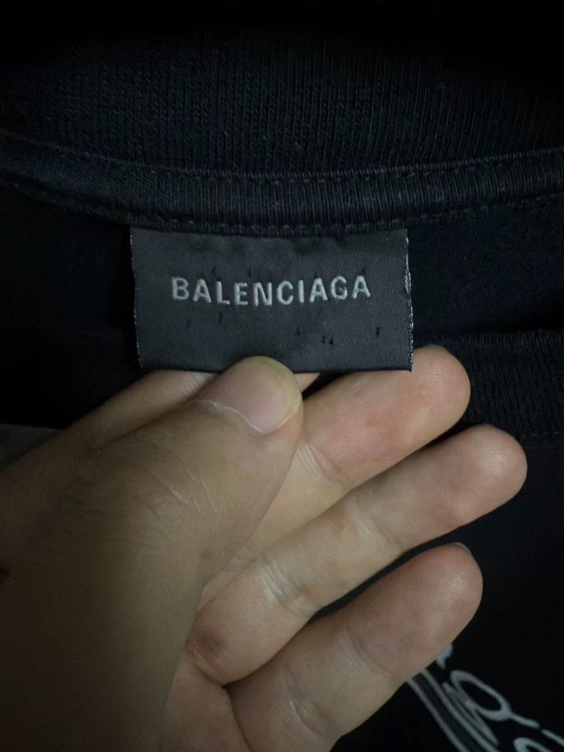Balenciaga Balenciaga Black Distressed Coke Print Tee Size US XXS / EU 40 - 3 Thumbnail
