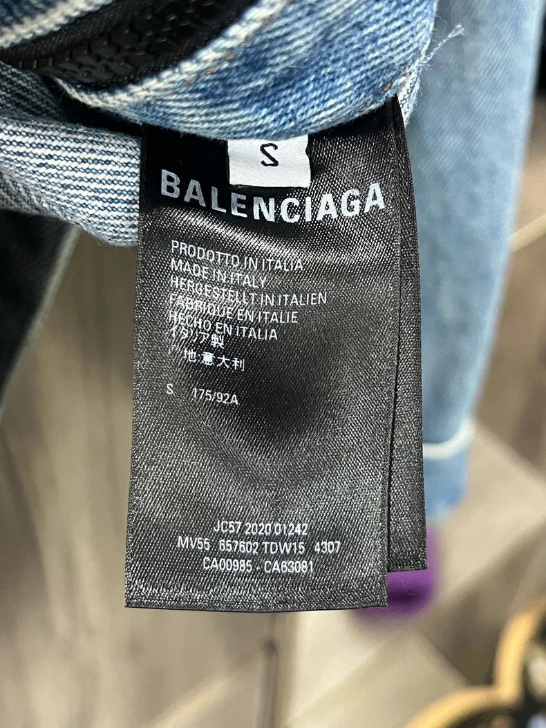 Balenciaga Balenciaga Washed Denim Jacket OS Size US S / EU 44-46 / 1 - 8 Thumbnail