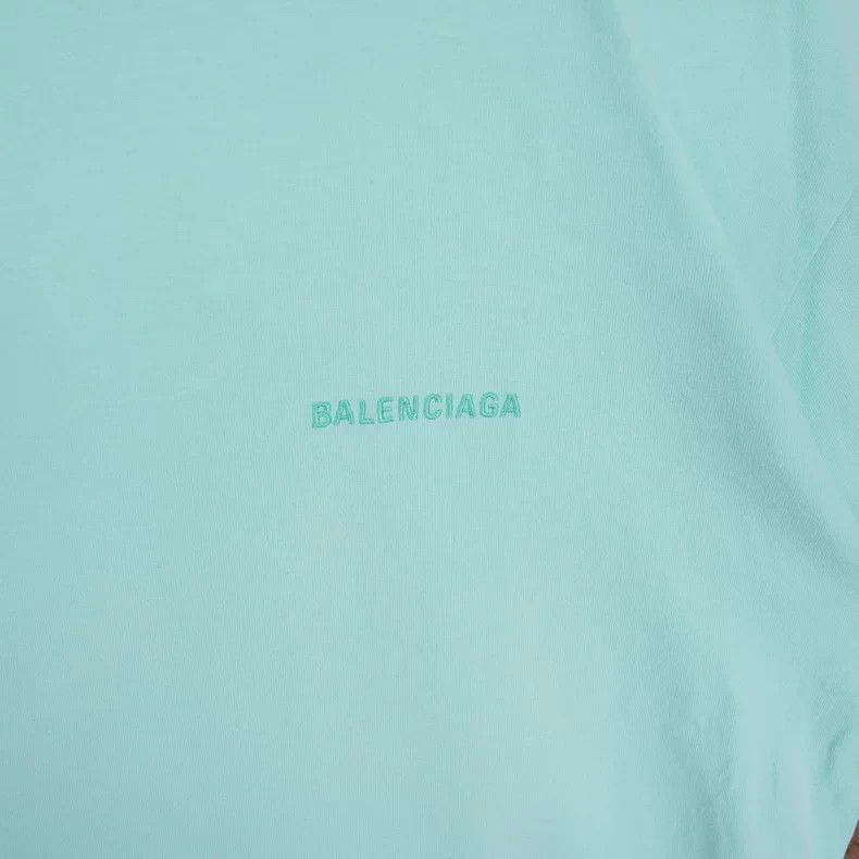 Balenciaga Balenciaga Embroidered Logo Green T-Shirt Size US M / EU 48-50 / 2 - 4 Thumbnail