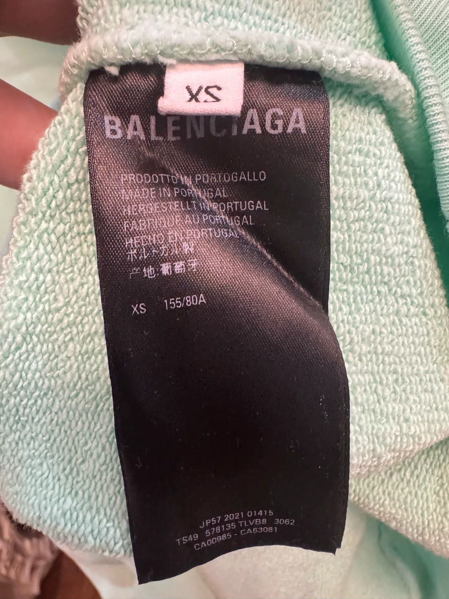 Balenciaga Balenciaga Embroidered Green Hoodie Size US XS / EU 42 / 0 - 5 Thumbnail