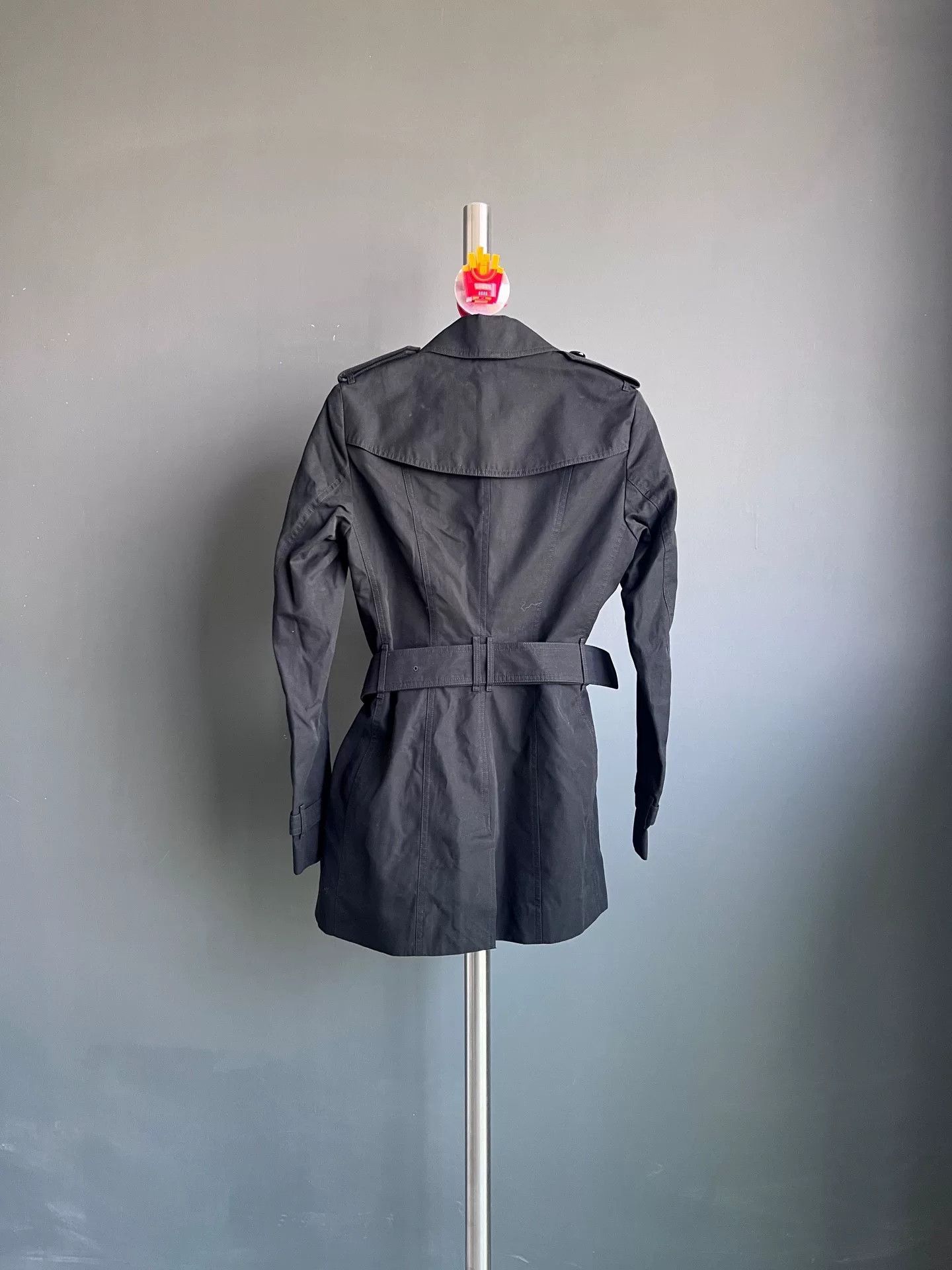 Burberry Burberry Black Trench Coat with Belt Size US XS / EU 42 / 0 - 3 Thumbnail
