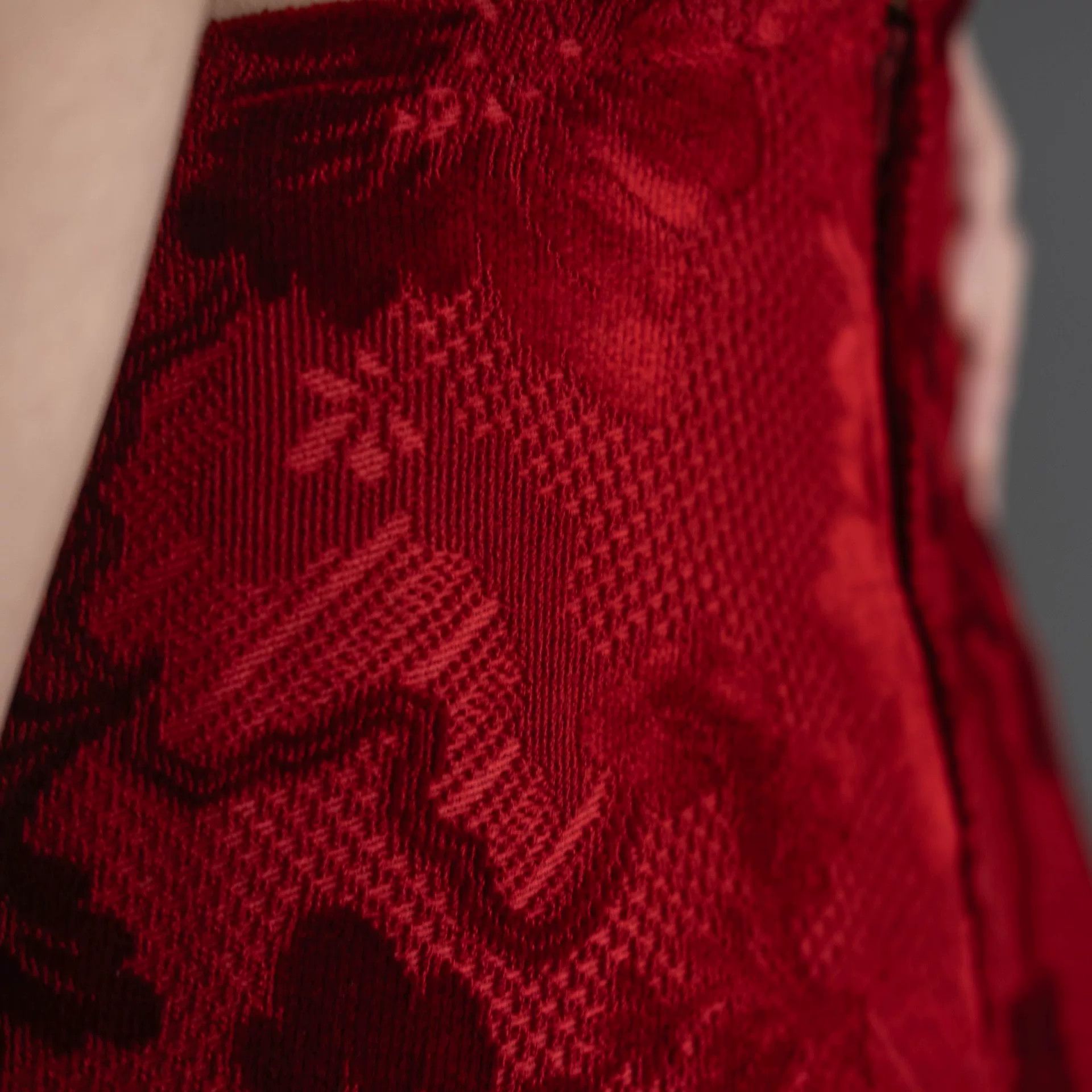 Comme des Garcons COMME des GARCONS Red Floral Skirt 1996 Size US 26 / EU 42 - 8 Thumbnail