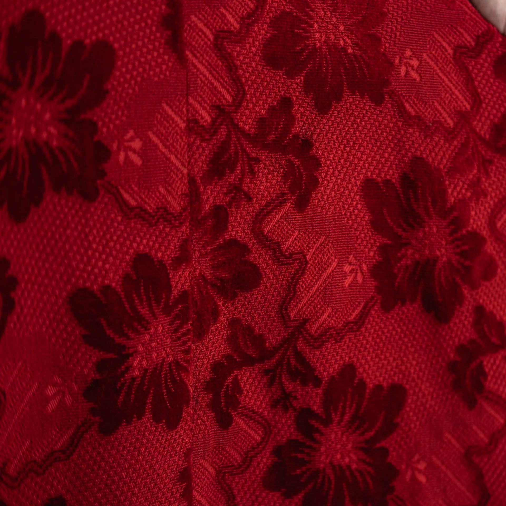 Comme des Garcons COMME des GARCONS Red Floral Skirt 1996 Size US 26 / EU 42 - 7 Thumbnail