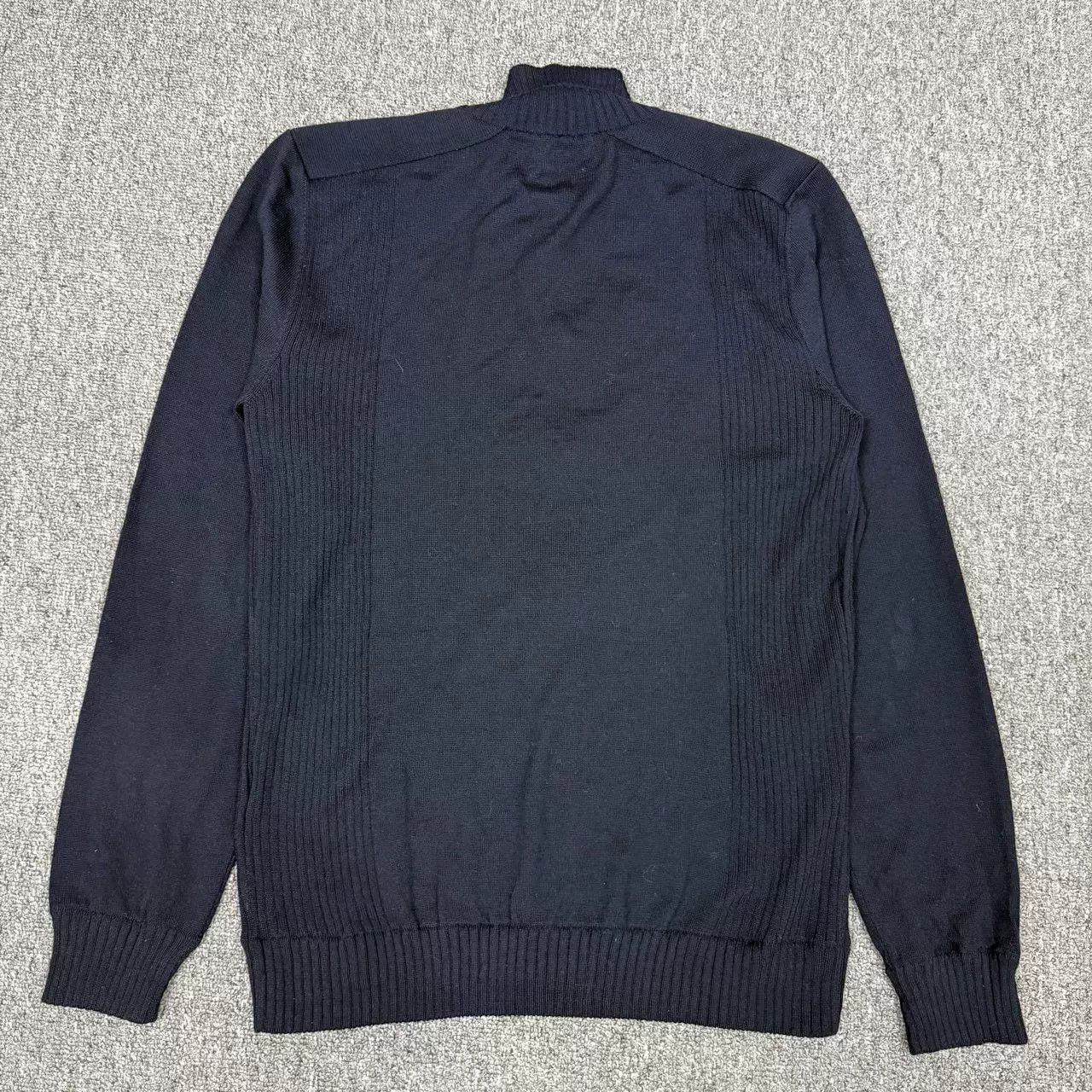 Versace versace knit zip-up jacket in navy Size US M / EU 48-50 / 2 - 2 Thumbnail