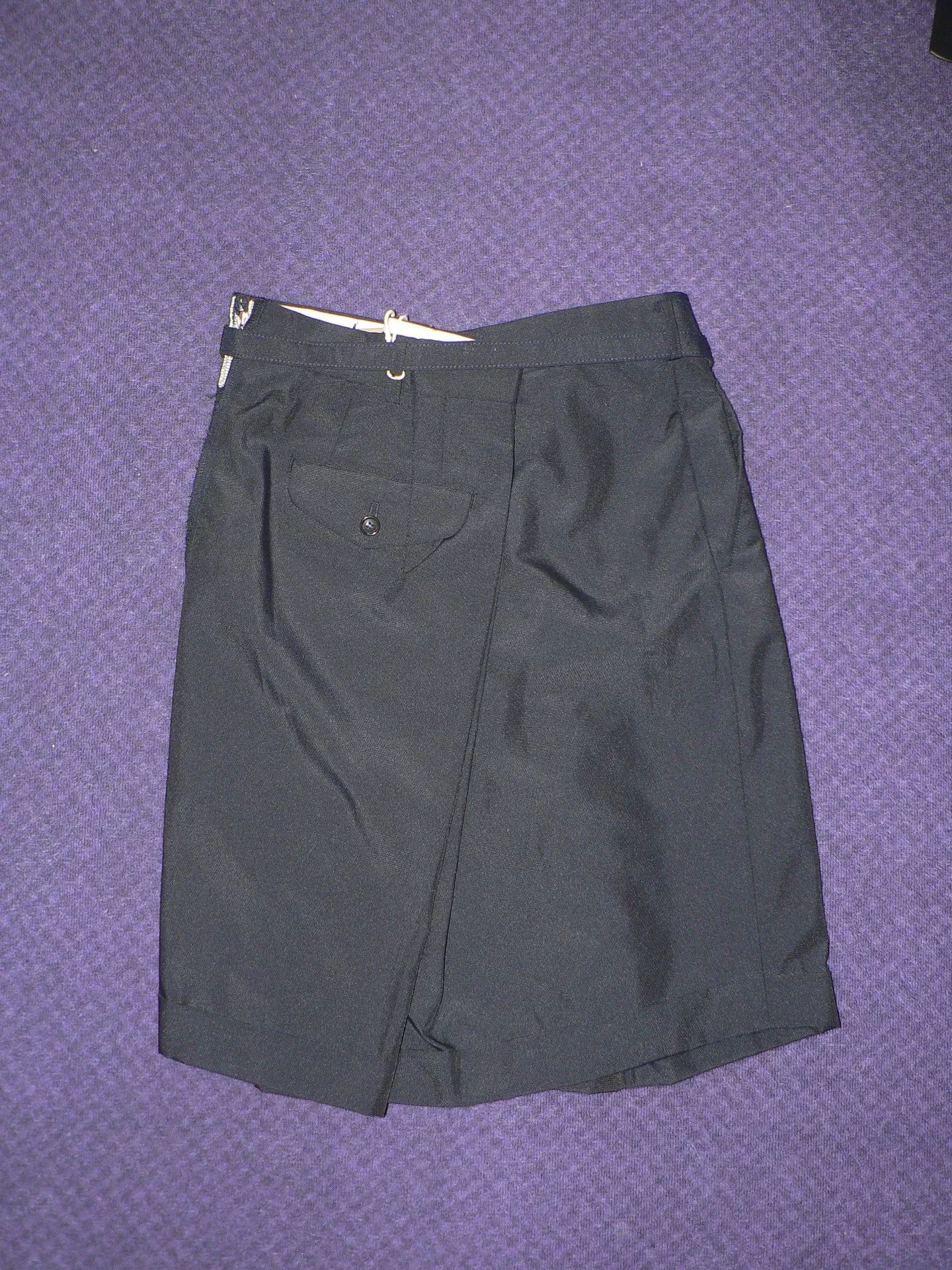 Comme des Garcons CDG Black Asymmetric Skirt Pants Size US 26 / EU 42 - 2 Thumbnail