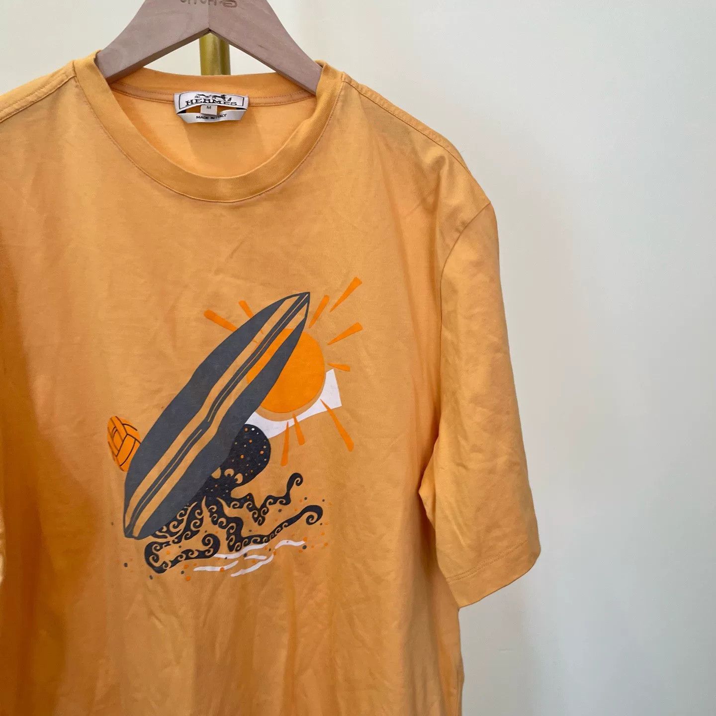 Hermes HERMES SS23 Melon Logo Print T-Shirt Size US M / EU 48-50 / 2 - 2 Thumbnail
