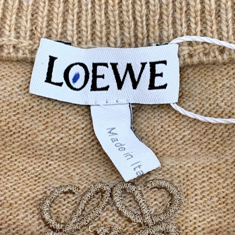 Loewe Loewe Brown Logo Embroidered Backless Sweater Size US S / EU 44-46 / 1 - 6 Thumbnail