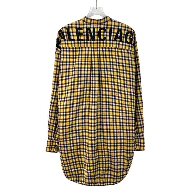 Balenciaga Balenciaga Checkered Bow Tie Long Sleeve Shirt Size US S / EU 44-46 / 1 - 2 Thumbnail