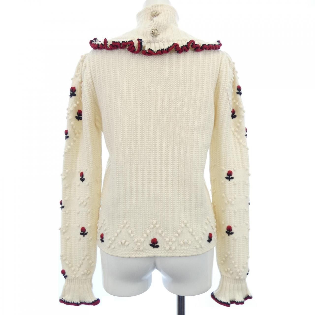 Chanel Chanel Chanel P51990K06721 100% Cashmere Knit Natural Material Tops P51990K06721 DUTY FREE for USA Size ONE SIZE - 2 Thumbnail