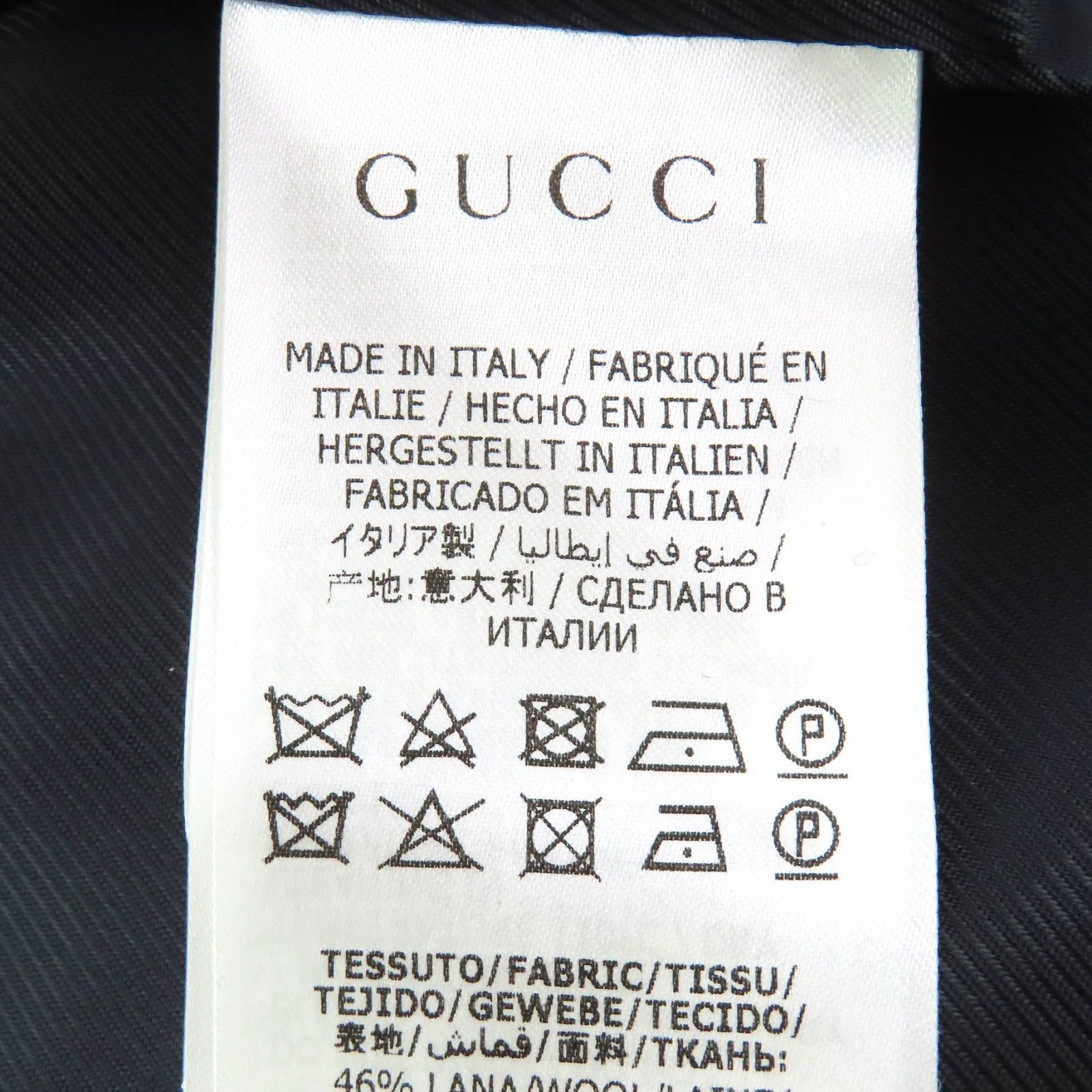 Gucci Gucci Gucci GG Signature Jacquard Wool Jacket Others Outerwear 597810 DUTY FREE for USA Size ONE SIZE - 9 Thumbnail