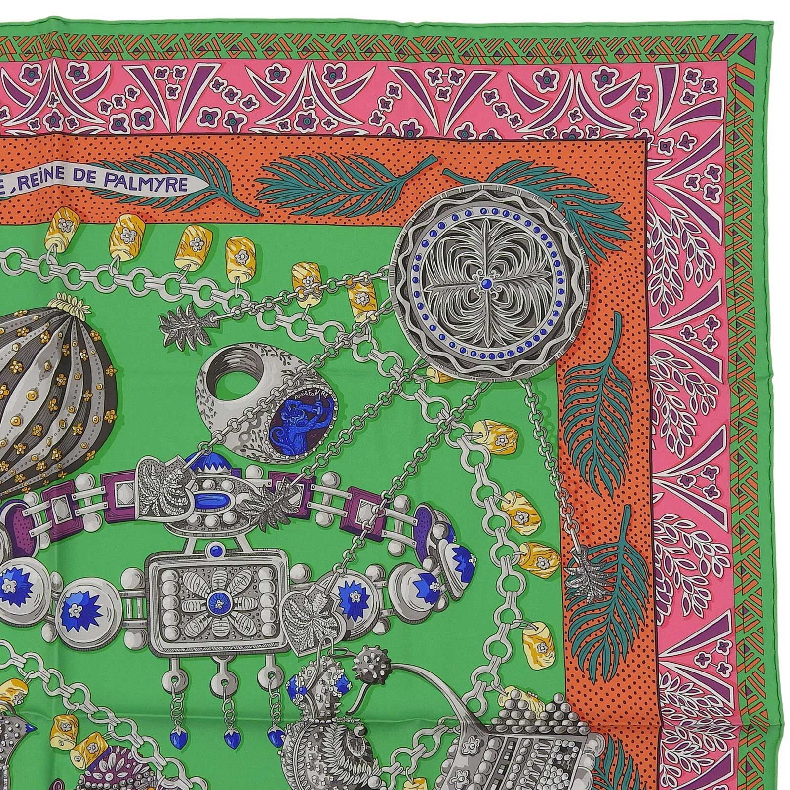 Hermes Hermes Hermès ZENOBIE REINE DE PALMYRE Silk Scarf Others Scarf DUTY FREE for USA Size ONE SIZE - 4 Thumbnail