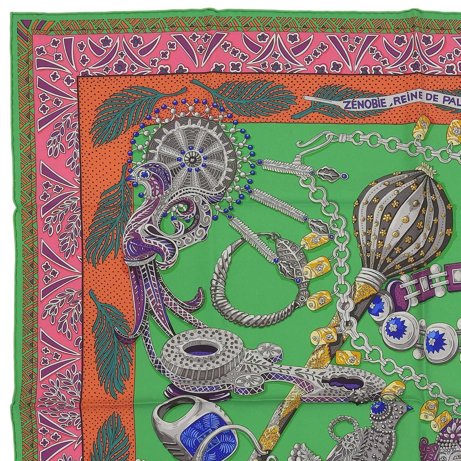 Hermes Hermes Hermès ZENOBIE REINE DE PALMYRE Silk Scarf Others Scarf DUTY FREE for USA Size ONE SIZE - 3 Thumbnail
