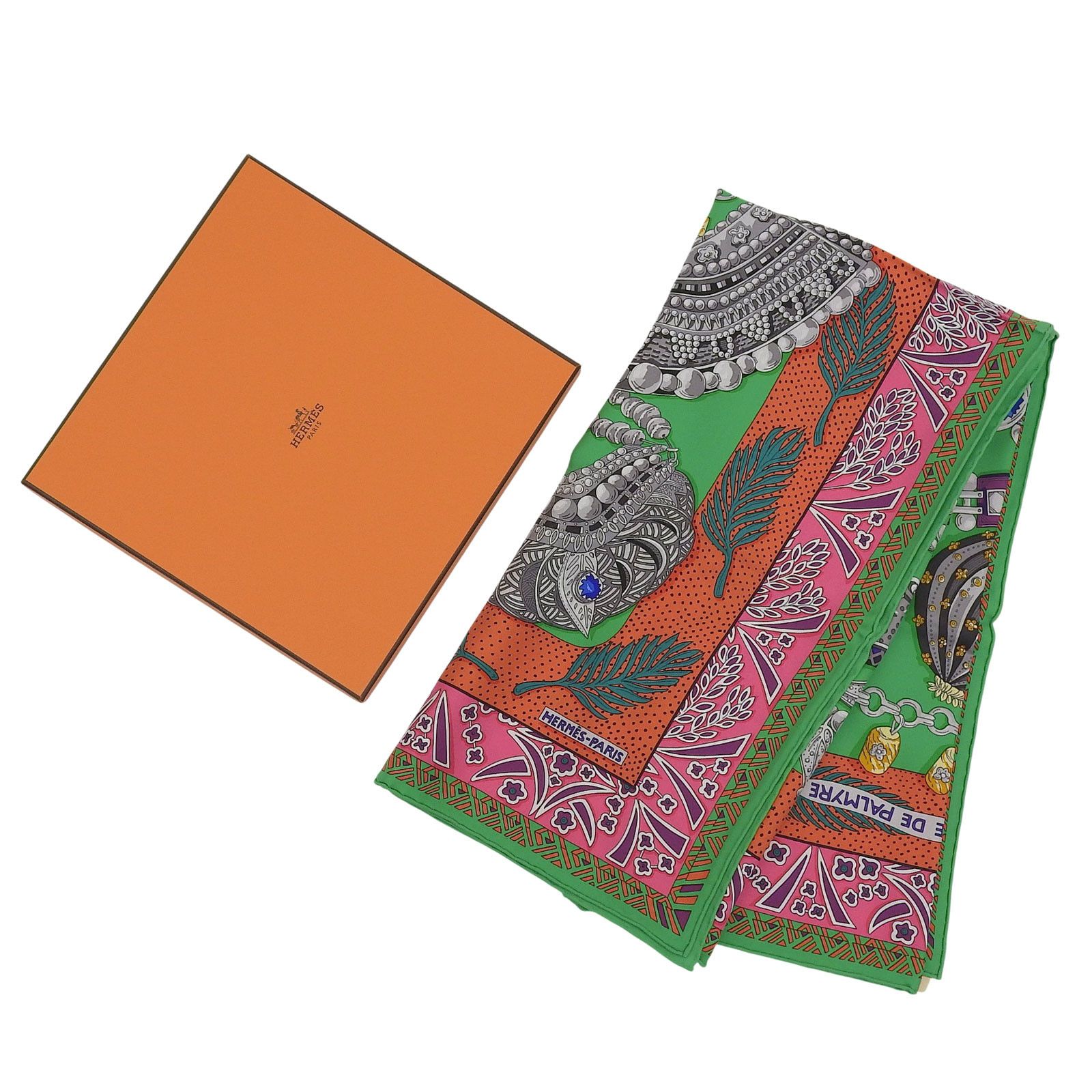 Hermes Hermes Hermès ZENOBIE REINE DE PALMYRE Silk Scarf Others Scarf DUTY FREE for USA Size ONE SIZE - 2 Thumbnail
