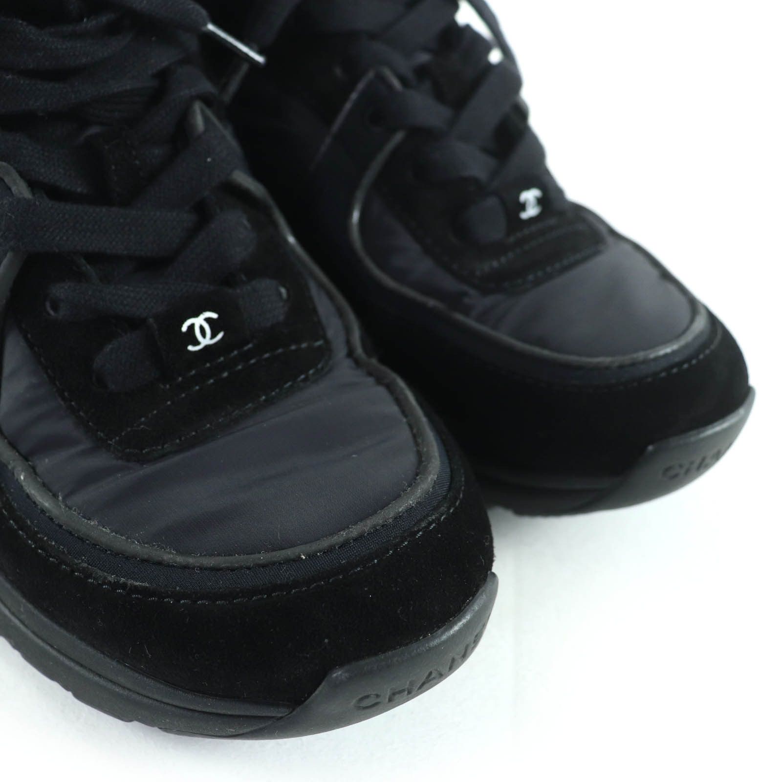Chanel Chanel Chanel COCO Mark Suede Leather Sneakers Suede Shoes G34360 DUTY FREE for USA Size ONE SIZE - 8 Thumbnail