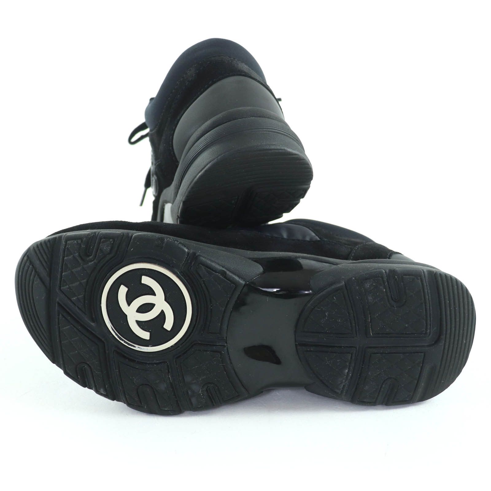Chanel Chanel Chanel COCO Mark Suede Leather Sneakers Suede Shoes G34360 DUTY FREE for USA Size ONE SIZE - 7 Thumbnail
