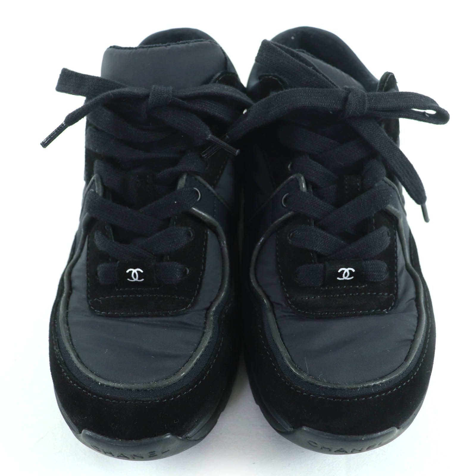 Chanel Chanel Chanel COCO Mark Suede Leather Sneakers Suede Shoes G34360 DUTY FREE for USA Size ONE SIZE - 4 Thumbnail