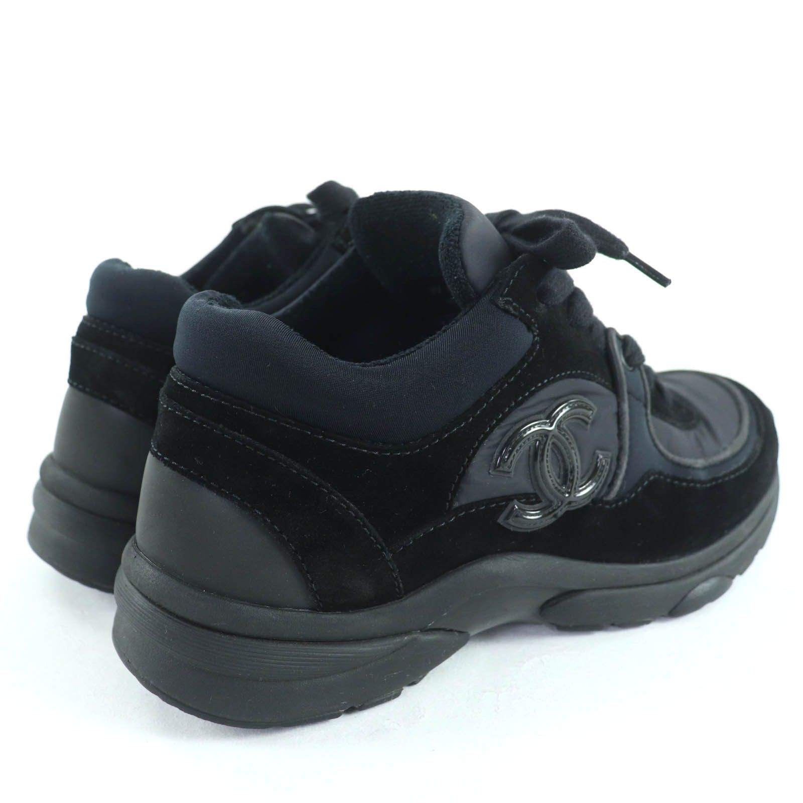Chanel Chanel Chanel COCO Mark Suede Leather Sneakers Suede Shoes G34360 DUTY FREE for USA Size ONE SIZE - 3 Thumbnail