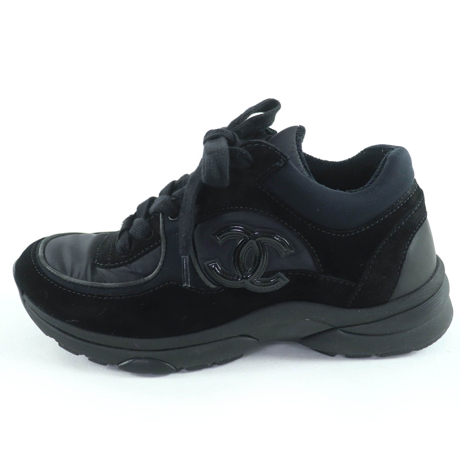 Chanel Chanel Chanel COCO Mark Suede Leather Sneakers Suede Shoes G34360 DUTY FREE for USA Size ONE SIZE - 5 Thumbnail