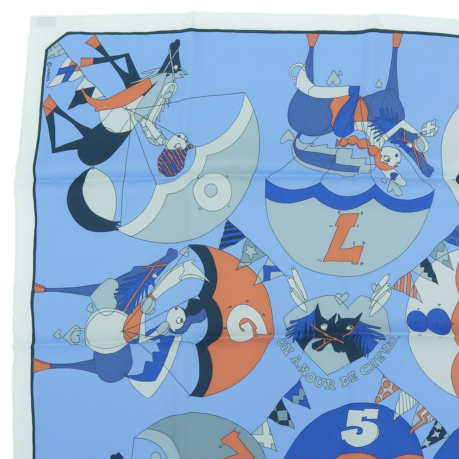 Hermes Hermes Hermès Love for horses Silk Scarf Others Scarf DUTY FREE for USA Size ONE SIZE - 3 Thumbnail