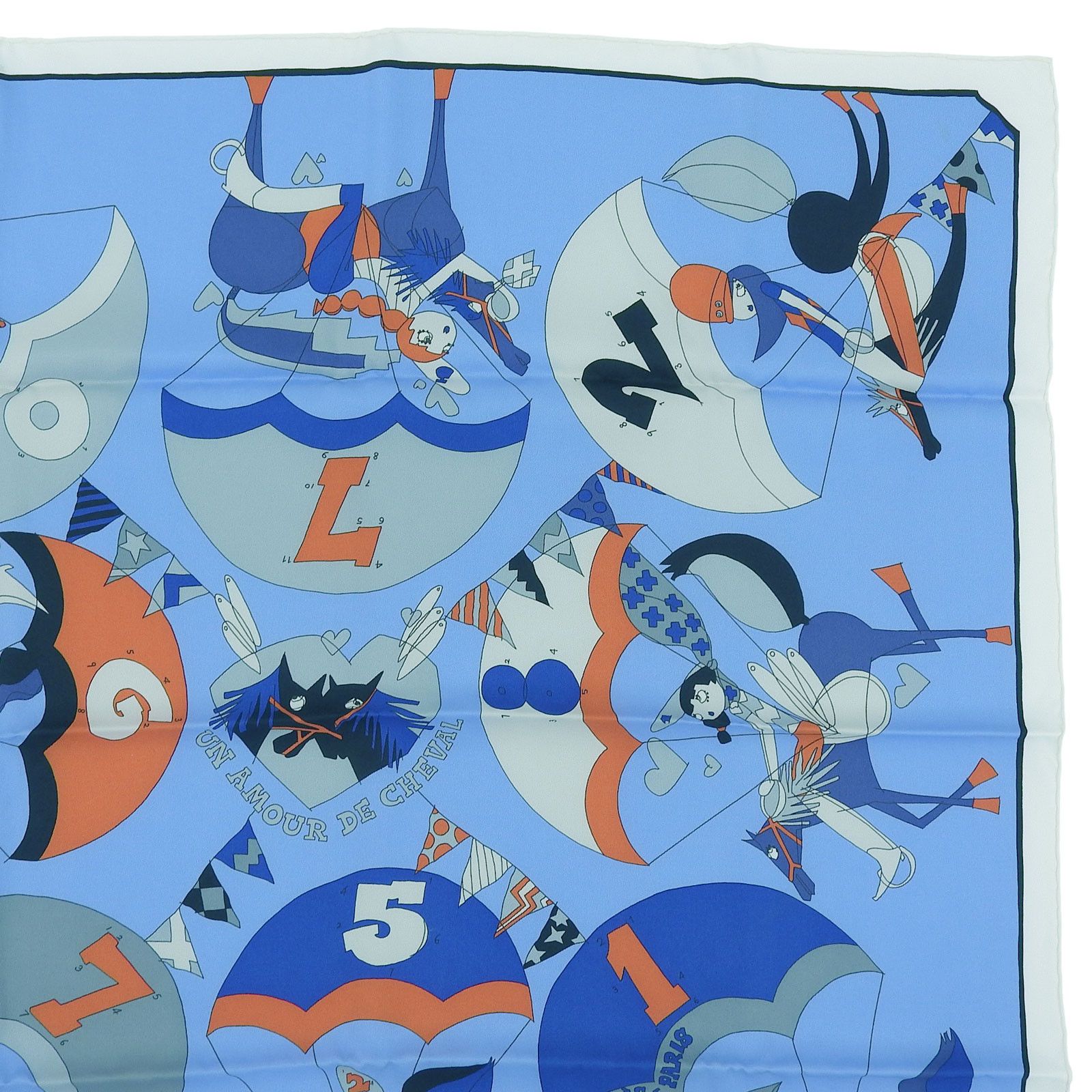 Hermes Hermes Hermès Love for horses Silk Scarf Others Scarf DUTY FREE for USA Size ONE SIZE - 4 Thumbnail