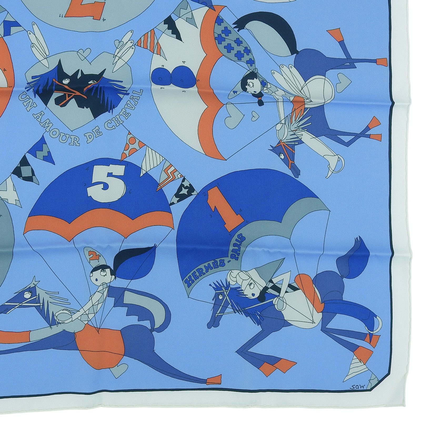 Hermes Hermes Hermès Love for horses Silk Scarf Others Scarf DUTY FREE for USA Size ONE SIZE - 6 Thumbnail