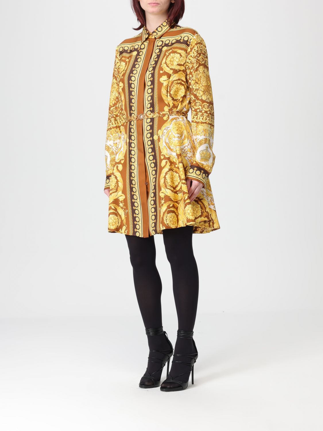 Versace Versace Dress Woman Brown Size S / US 4 / IT 40 - 3 Thumbnail